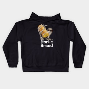 Garlic Bread Skeleton Evil Skeleton Funny Meme Kids Hoodie